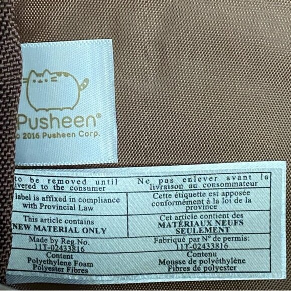 Pusheen Cat BackPack Unused 155" H - Picture 3 of 5